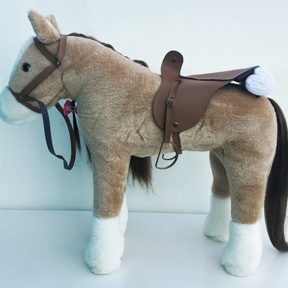 Brand new premium horse toy with brush, hair clip and blanket - Picture 3 of 5